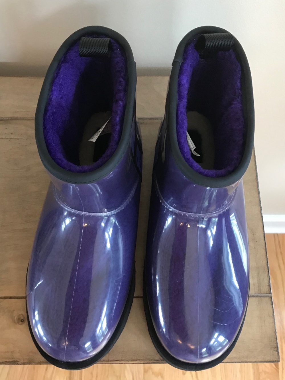 UGG CLASSIC CLEAR MINI WATERPROOF VIOLET NIGHT BOOT CYBERCORE - Picture 5 of 16